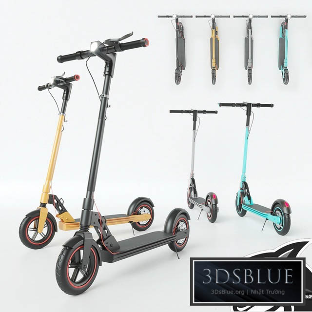 Unicool Foldable Electric Scooter 3DS Max - thumbnail 3