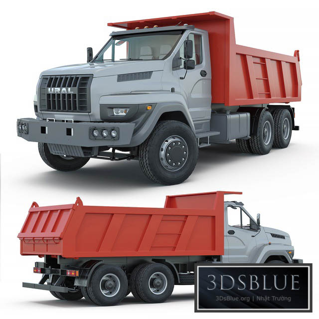 Ural Next 6×4 dump truck 3DS Max - thumbnail 3