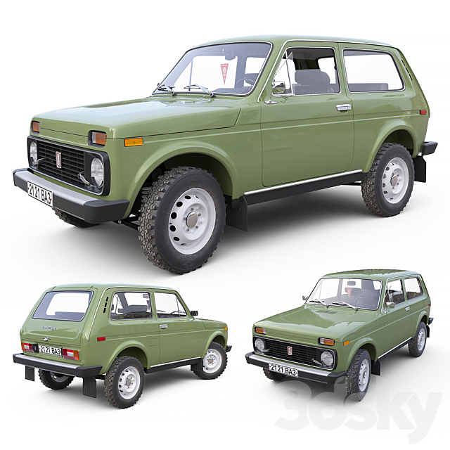 VAZ 2121 Niva 3DSMax File - thumbnail 1