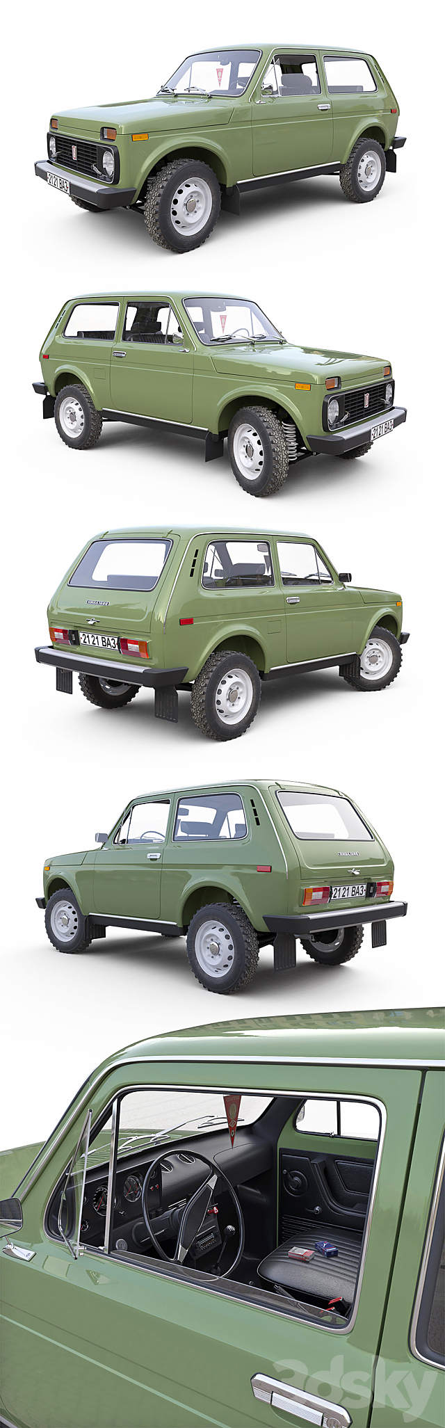 VAZ 2121 Niva 3DSMax File - thumbnail 2