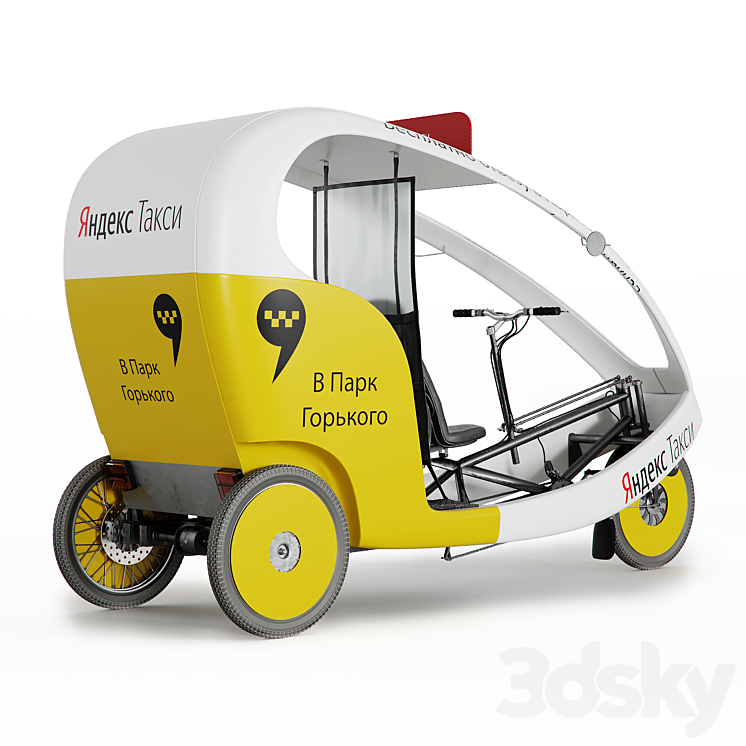 Velotaxi Yandex 3DS Max - thumbnail 2