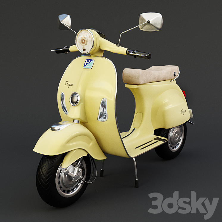 Vespa 01 3DS Max - thumbnail 2