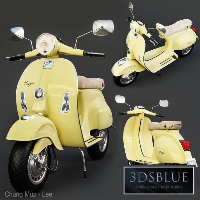 Vespa 01 3DS Max - thumbnail 3