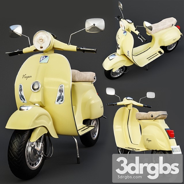 Vespa 01 3dsmax Download - thumbnail 1