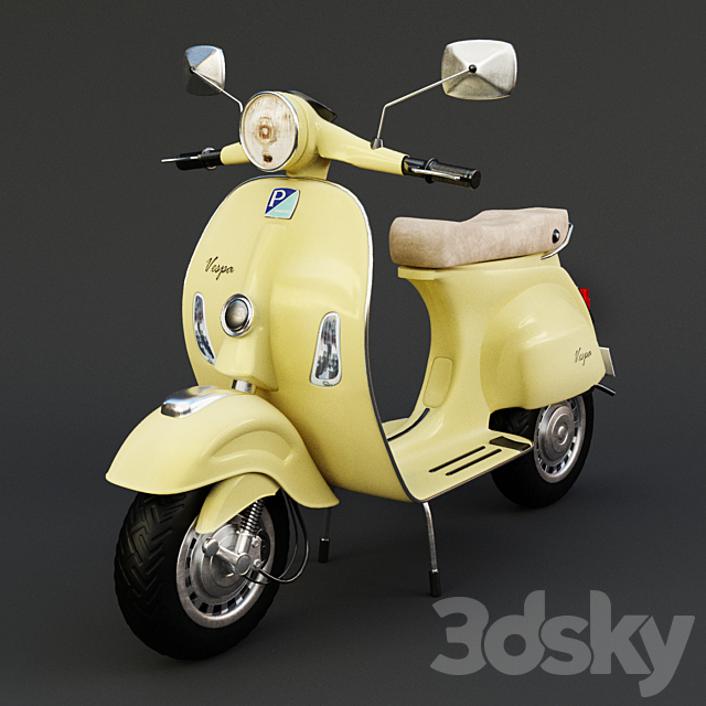 Vespa 01 3DSMax File - thumbnail 2