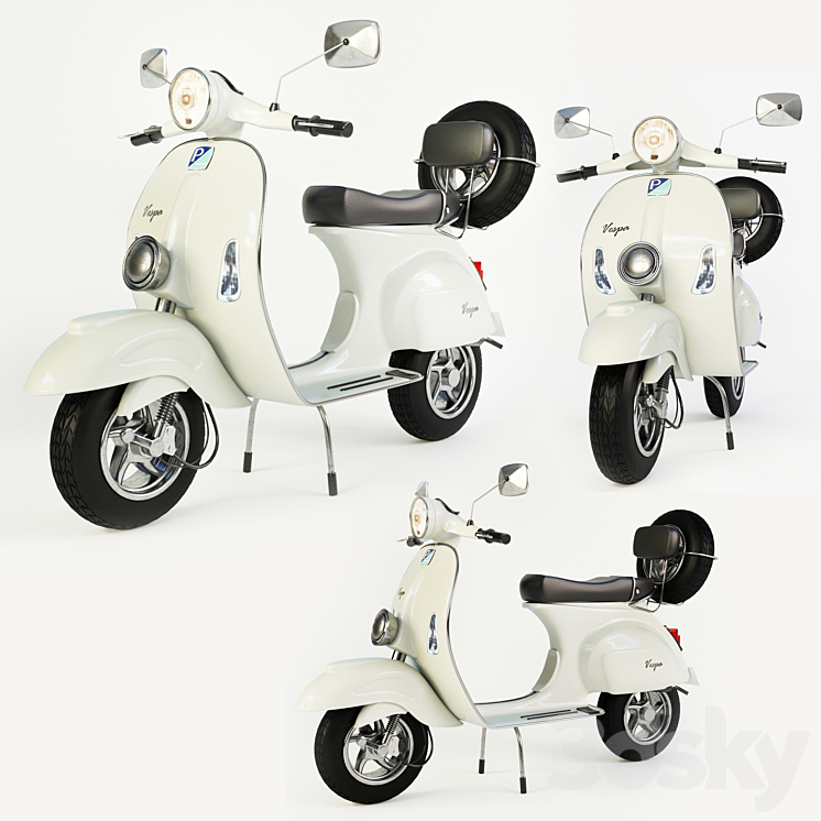 Vespa 04 3DS Max - thumbnail 1