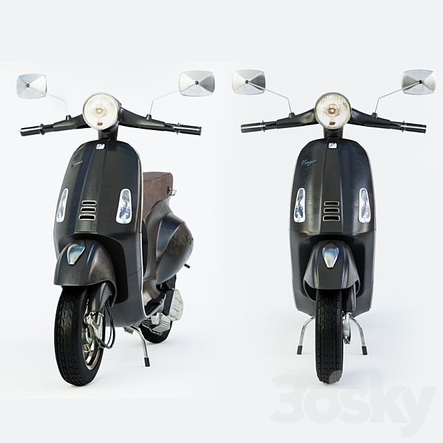 Vespa 05 3DS Max Model - thumbnail 3