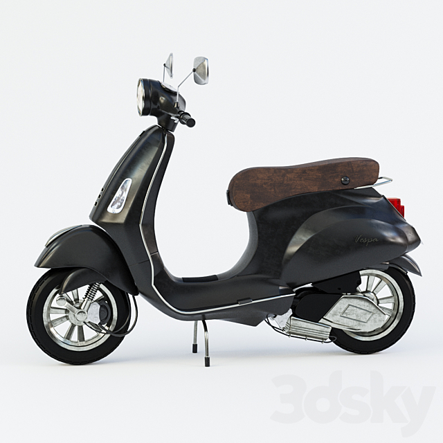 Vespa 05 3DS Max Model - thumbnail 4