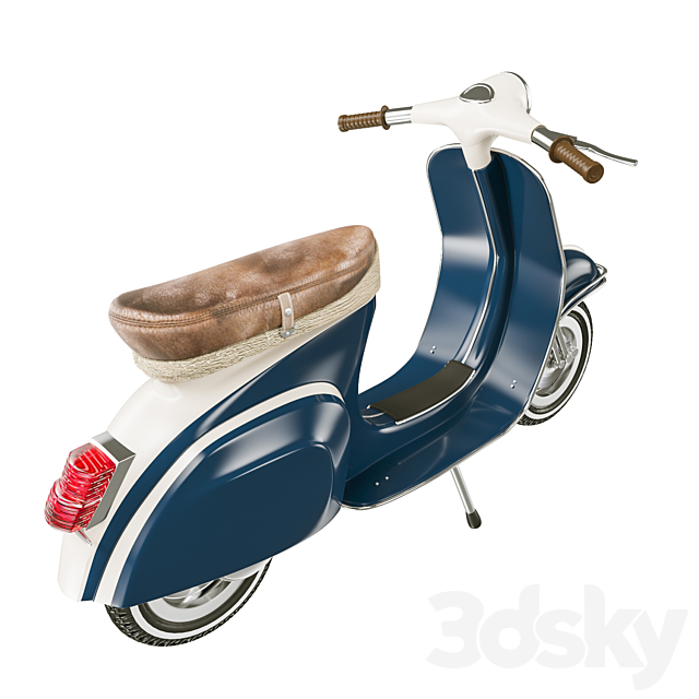 Vespa 3DS Max Model - thumbnail 2