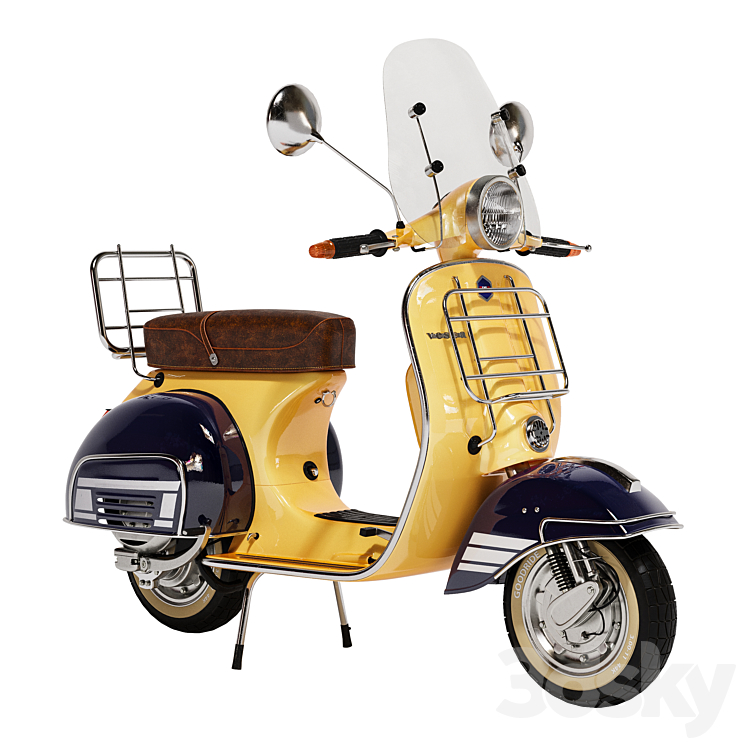 Vespa 5 3DS Max Model - thumbnail 1