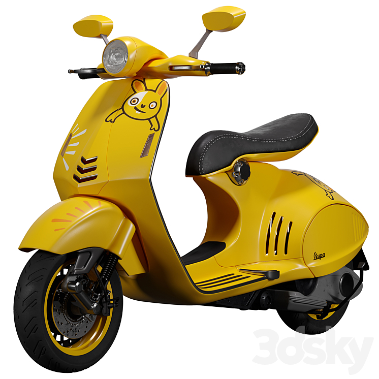 Vespa 946 3DS Max Model - thumbnail 1