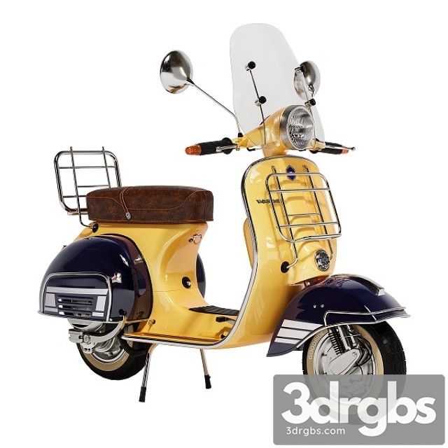 Vespa Motobike 5 3dsmax Download - thumbnail 1