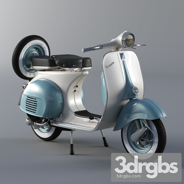 Vespa VNB 125 3dsmax Download - thumbnail 1