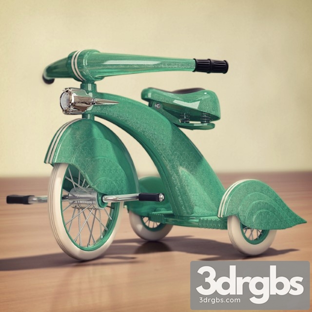 Vintage Tricycle 1930s 3dsmax Download - thumbnail 1