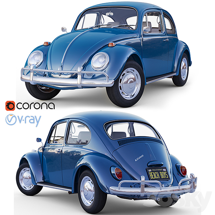 Volkswagen 1200 3DS Max - thumbnail 1