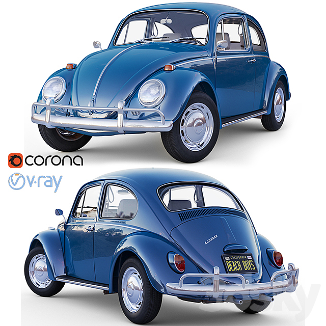 Volkswagen 1200 3DSMax File - thumbnail 1