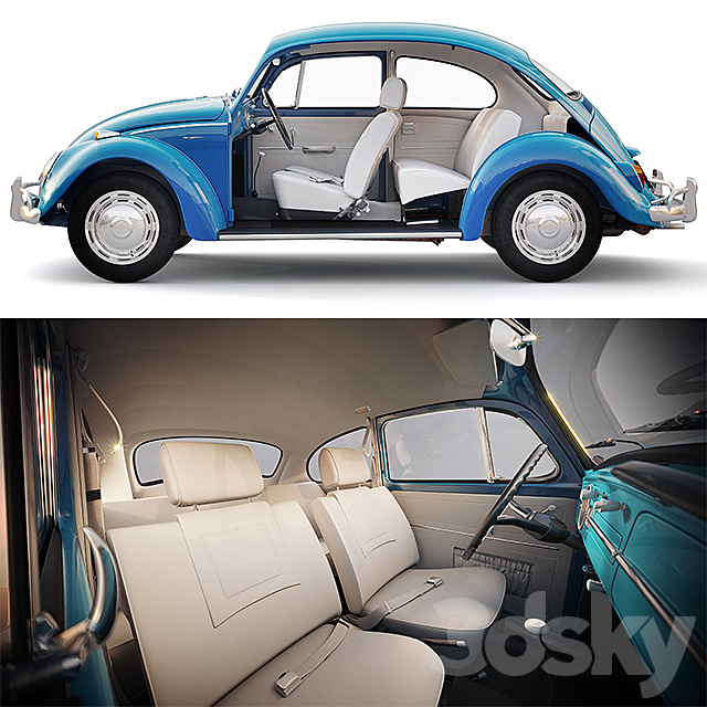 Volkswagen 1200 3DSMax File - thumbnail 3