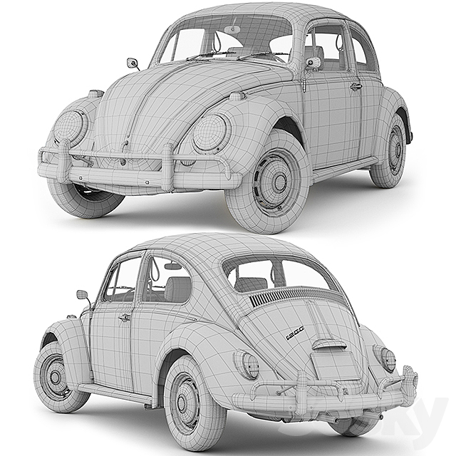 Volkswagen 1200 3DSMax File - thumbnail 5