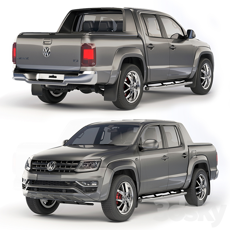 Volkswagen Amarok 2019 3DS Max Model - thumbnail 1