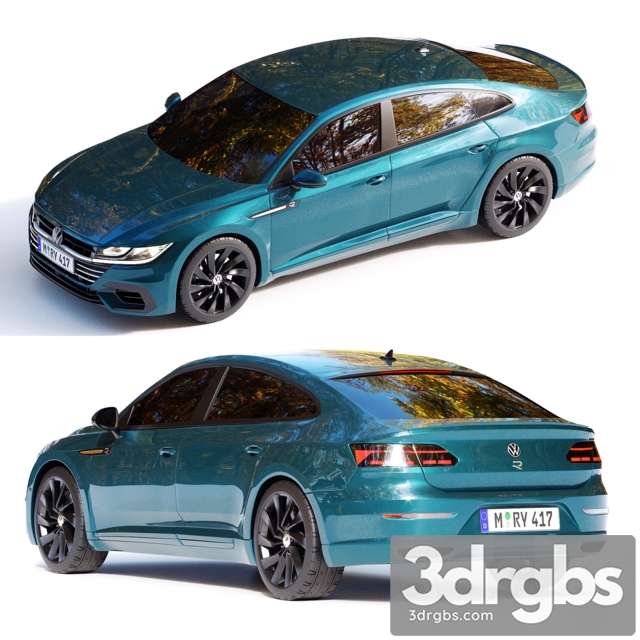 Volkswagen Arteon 2021 R Line 3dsmax Download - thumbnail 1