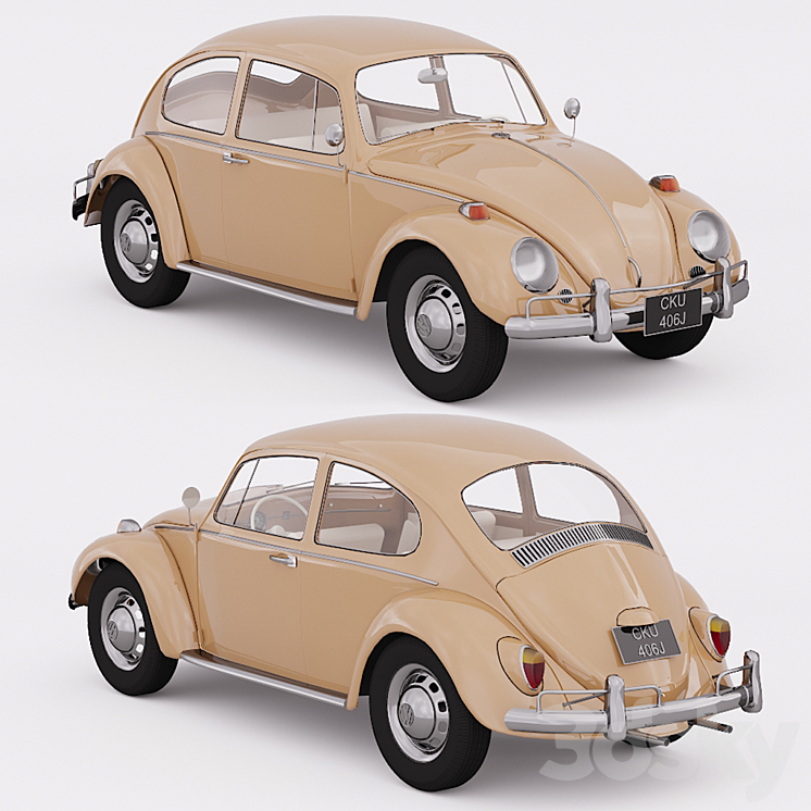 Volkswagen Beetle 1300 3DS Max - thumbnail 1