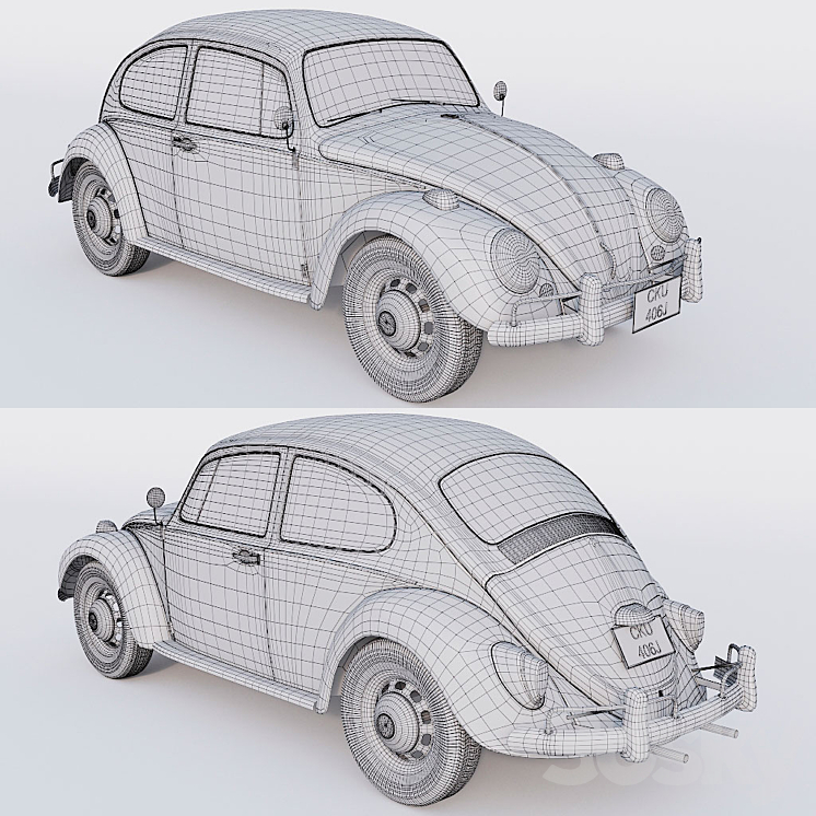 Volkswagen Beetle 1300 3DS Max - thumbnail 2