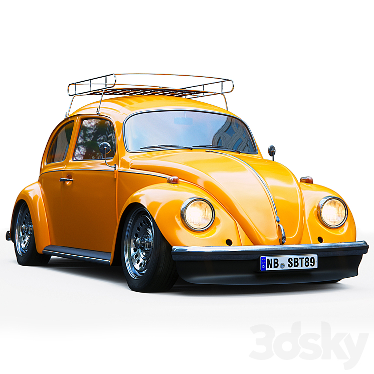 Volkswagen Beetle 3DS Max Model - thumbnail 1