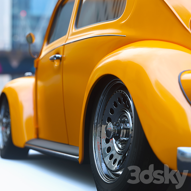 Volkswagen Beetle 3DS Max Model - thumbnail 2