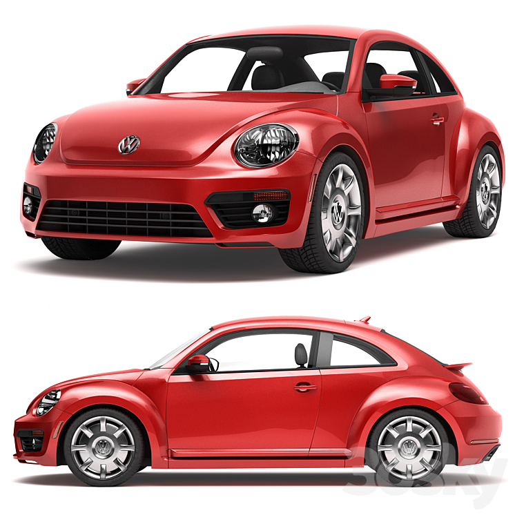 Volkswagen Beetle 3DS Max - thumbnail 1