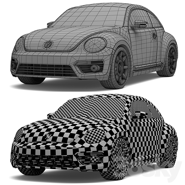 Volkswagen Beetle 3DSMax File - thumbnail 3