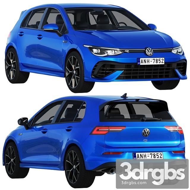 Volkswagen golf 8 r 2022 - thumbnail 1