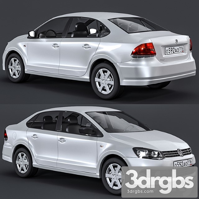 Volkswagen polo 3dsmax Download - thumbnail 1