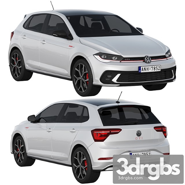 Volkswagen Polo GTI 2022 3dsmax Download - thumbnail 1