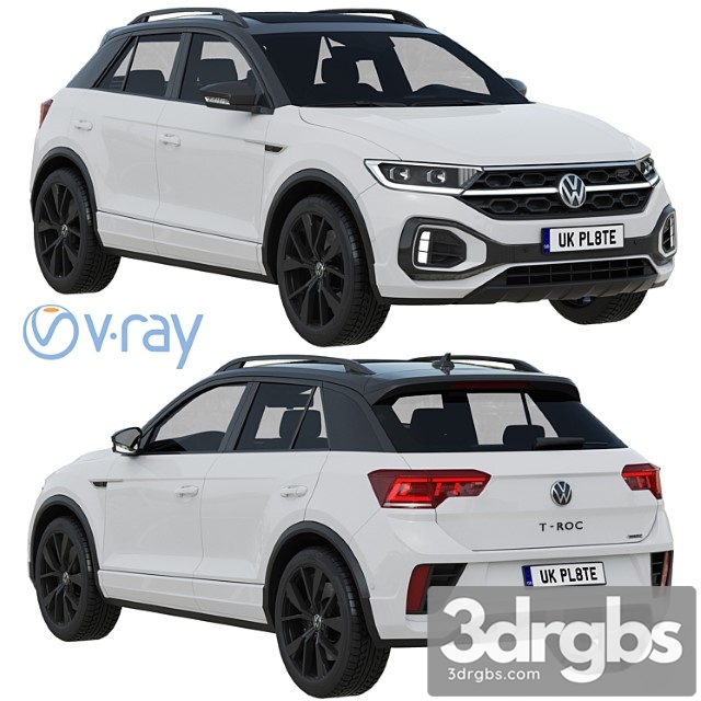 Volkswagen T Roc R Line 2022 1 3dsmax Download - thumbnail 1