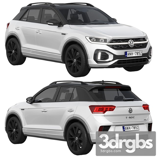 Volkswagen t-roc r-line 2022 3dsmax Download - thumbnail 1