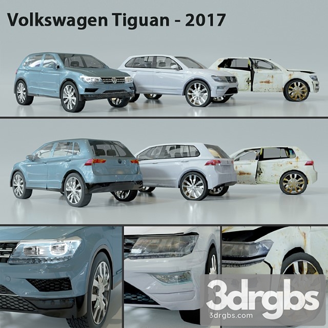 Volkswagen-tiguan 2017 3dsmax Download - thumbnail 1