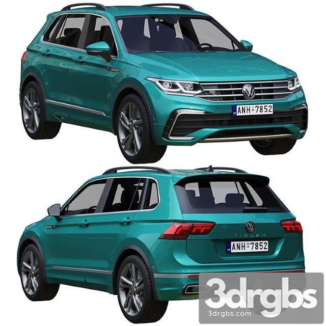 Volkswagen Tiguan 2021 3dsmax Download - thumbnail 1