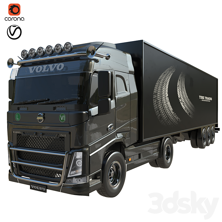 volvo fh 16 3DS Max - thumbnail 1