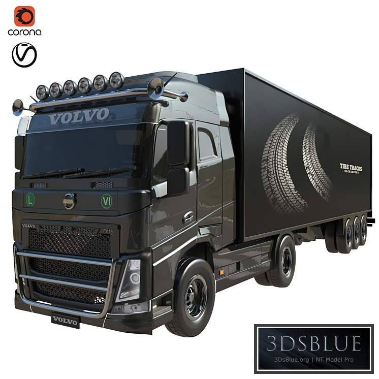 volvo fh 16 3DS Max - thumbnail 3