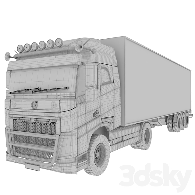 volvo fh 16 3DSMax File - thumbnail 7