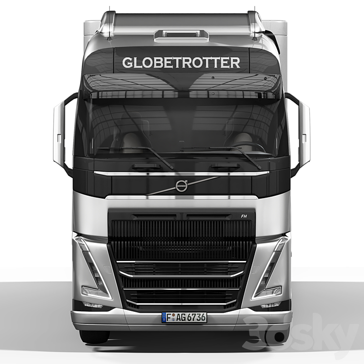 VOLVO FH16 3DS Max Model - thumbnail 2