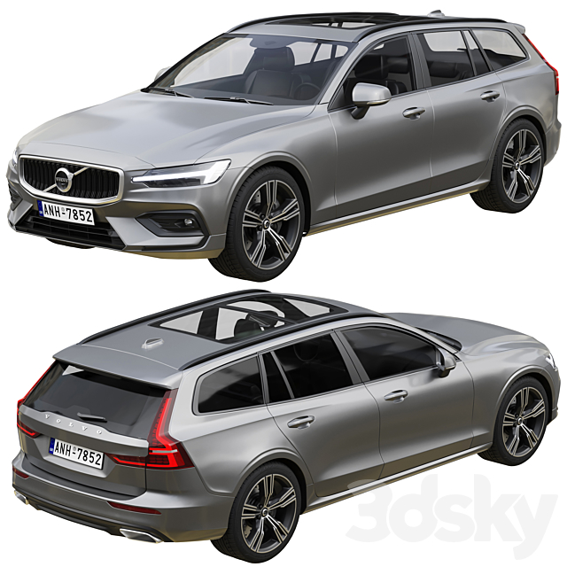 Volvo V60 3DSMax File - thumbnail 2