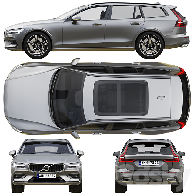 Volvo V60 3DSMax File - thumbnail 3