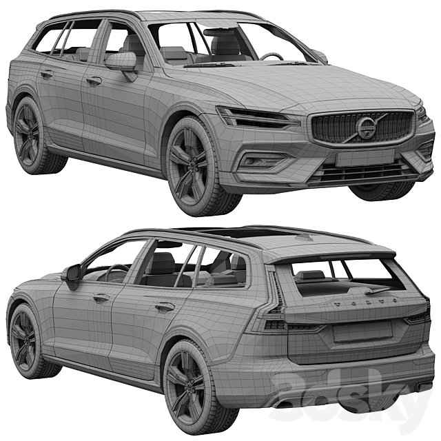 Volvo V60 3DSMax File - thumbnail 5