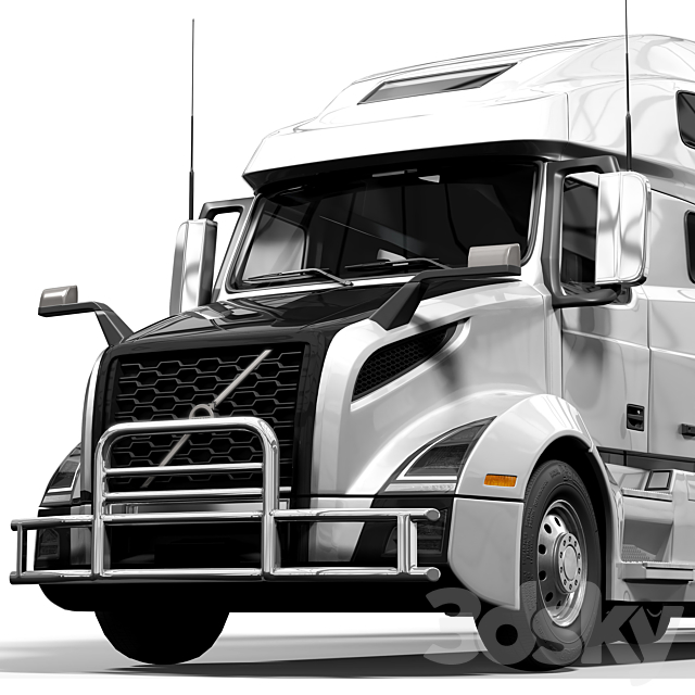 volvo vnl _ benz gt 3DS Max Model - thumbnail 3