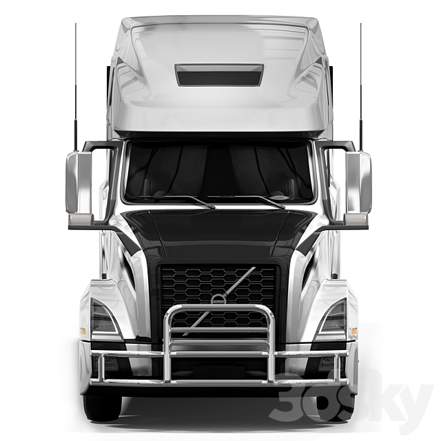 volvo vnl _ benz gt 3DS Max Model - thumbnail 4