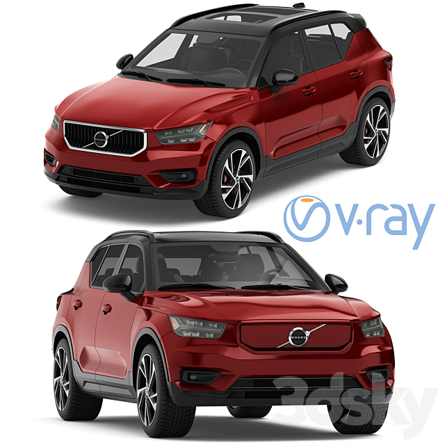 Volvo XC40 _ XC40 recharge 2020 3DSMax File - thumbnail 1