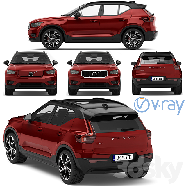 Volvo XC40 _ XC40 recharge 2020 3DSMax File - thumbnail 2