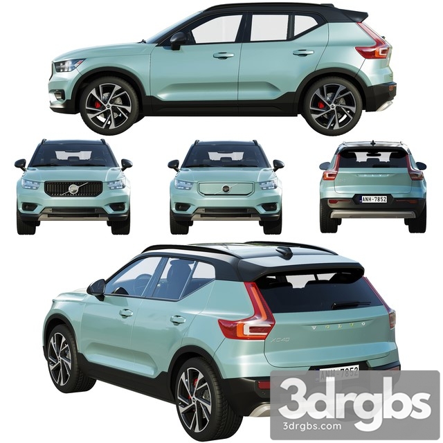 Volvo XC40 XC40 Recharge 2020 01 3dsmax Download - thumbnail 1