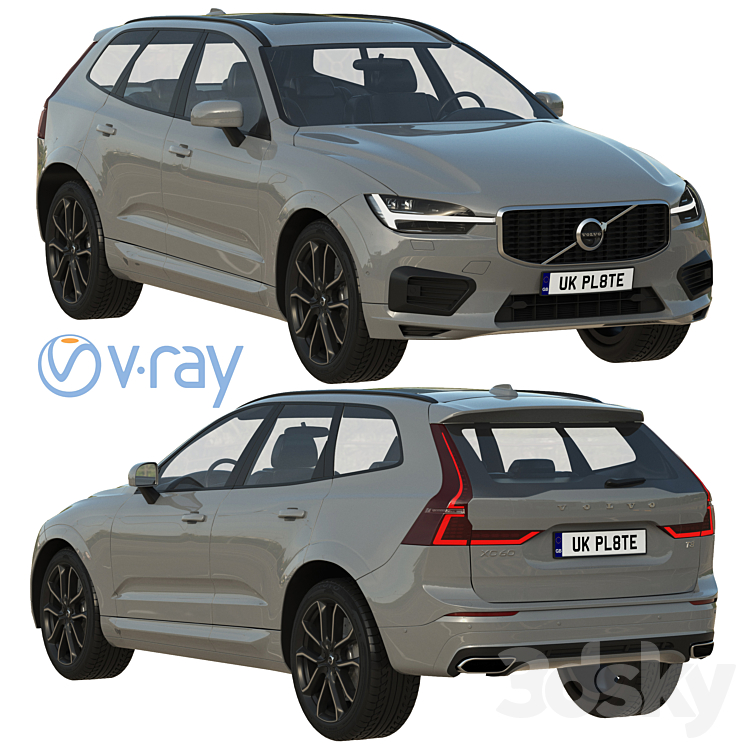 Volvo XC60 R-Design 3DS Max - thumbnail 1